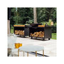 Voir la diapositive 4 : OFYR Brasero Island Black 100 Pro Teak Wood OI4B100W