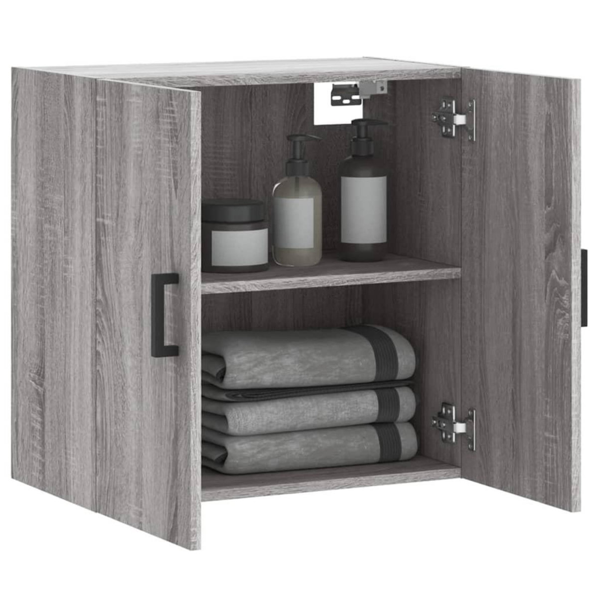 VIDAXL Armoire murale sonoma gris 60x31x60 cm bois d'ingenierie