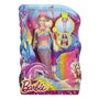 BARBIE Poupée Barbie Sirène Lumières et Couleurs - Barbie