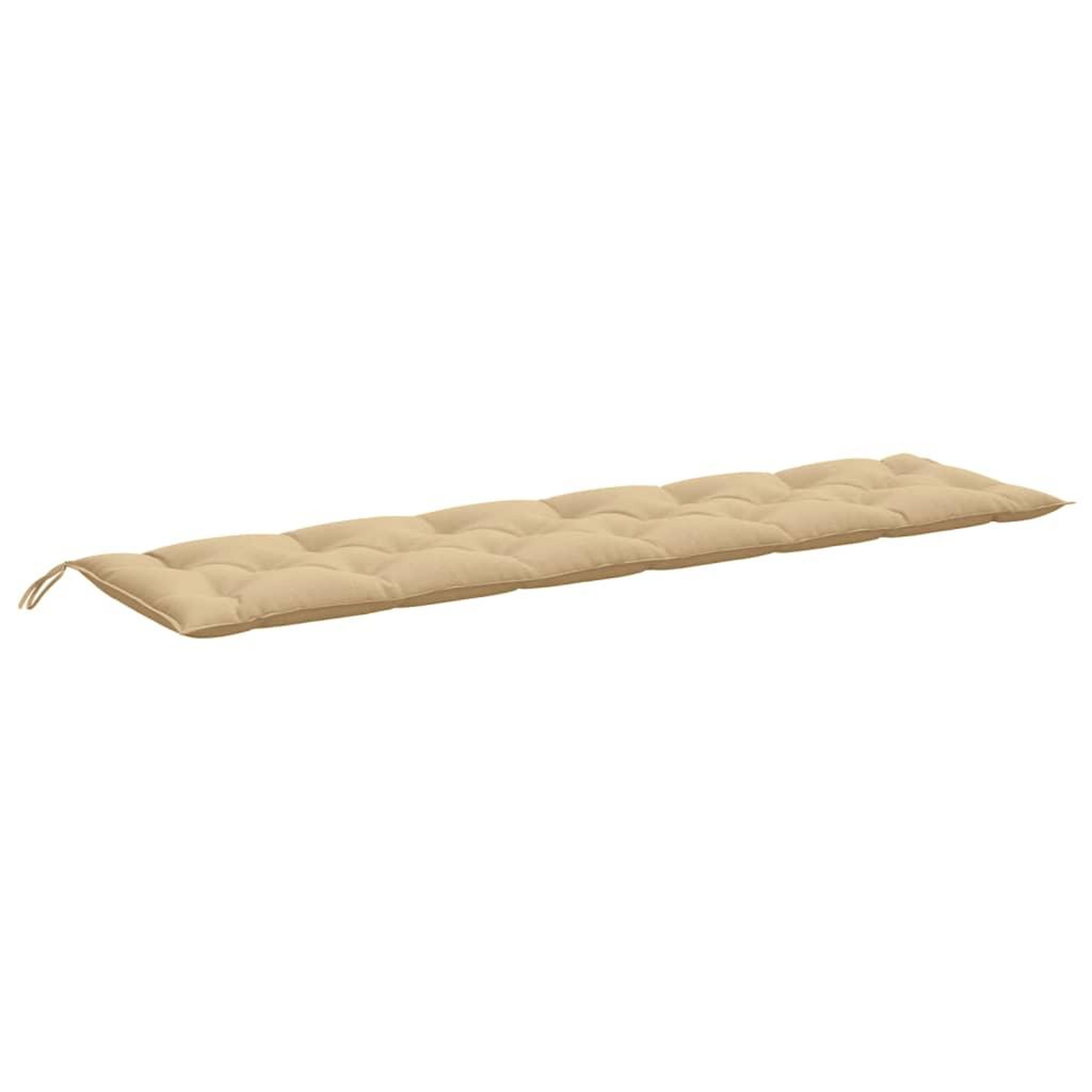 Voir la diapositive 5 : VIDAXL Coussins de banc de jardin lot de 2 beige melange tissu