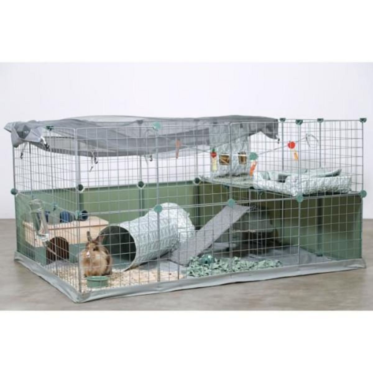 Zolux Enclos modulable - ZOLUX - Neo park - Parc pour petits animaux - Lapins - 140X105X70 - 1,84 m²