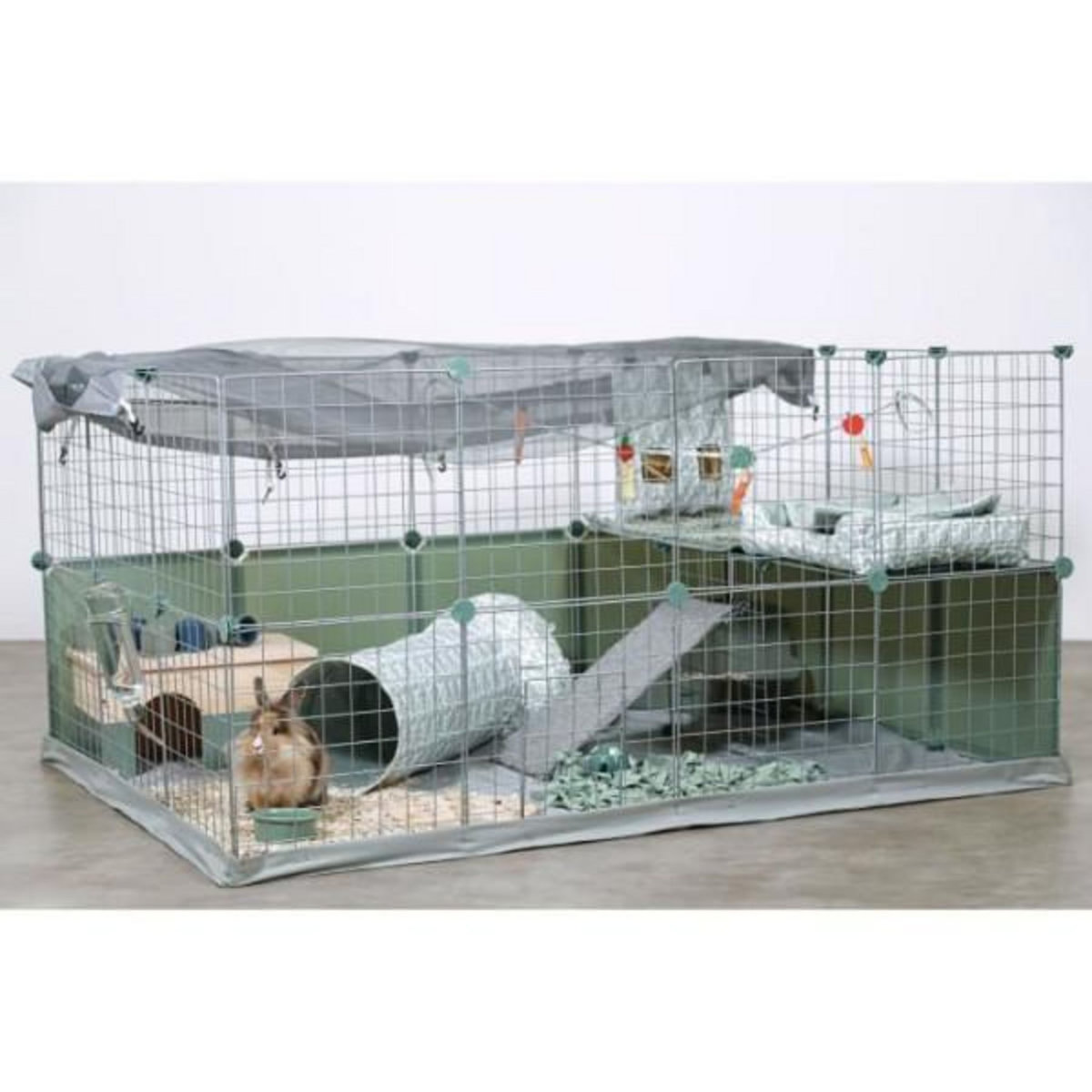 Zolux Enclos modulable - ZOLUX - Neo park - Parc pour petits animaux - Lapins - 140X105X70 - 1,84 m²