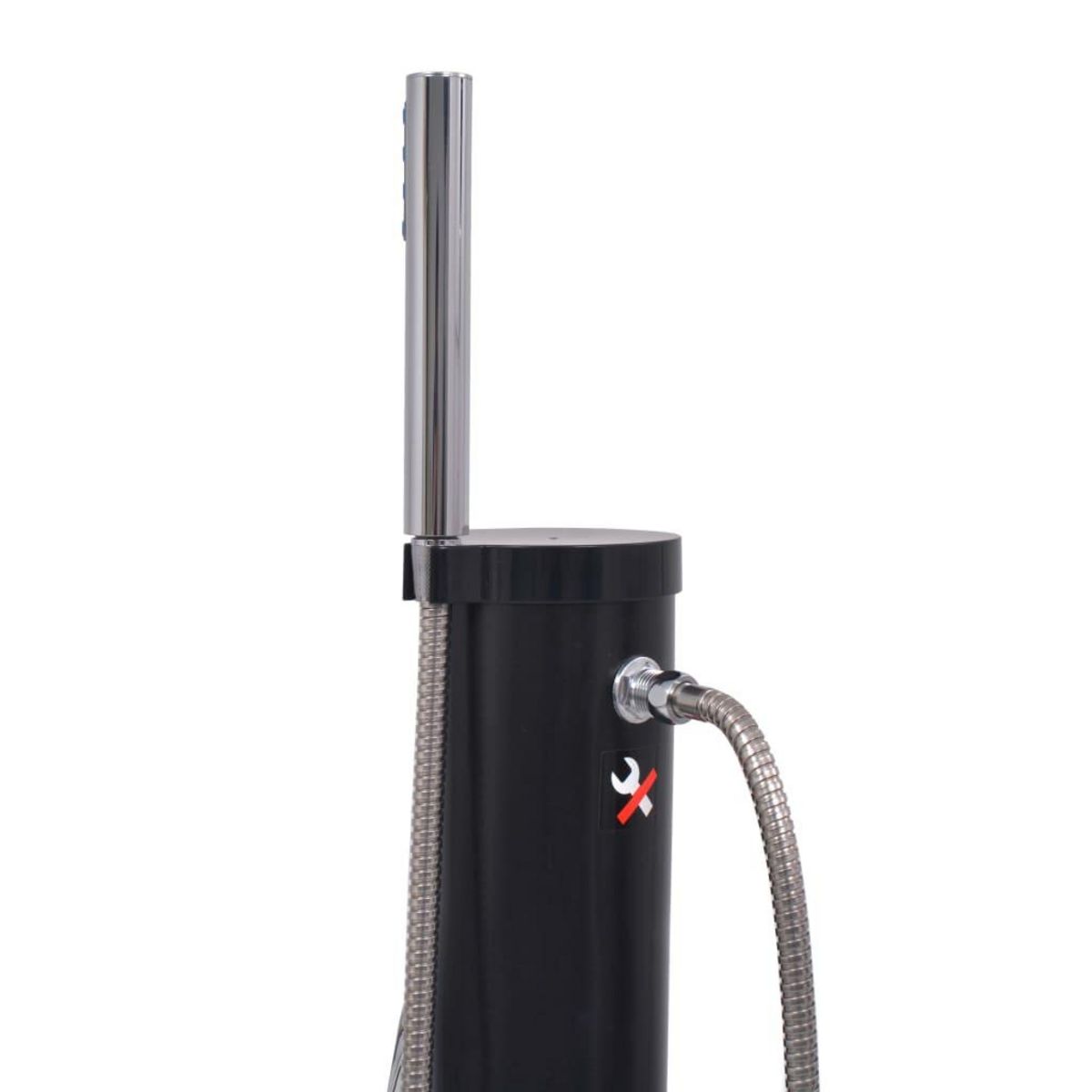 VIDAXL Douche solaire 8 L PVC Acier