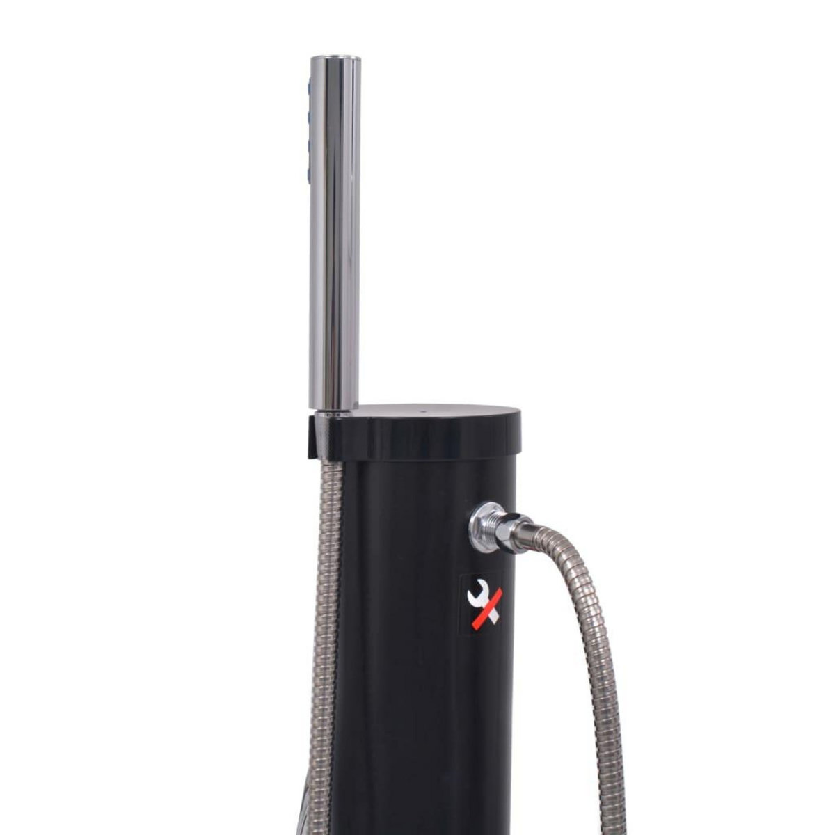 VIDAXL Douche solaire 8 L PVC Acier