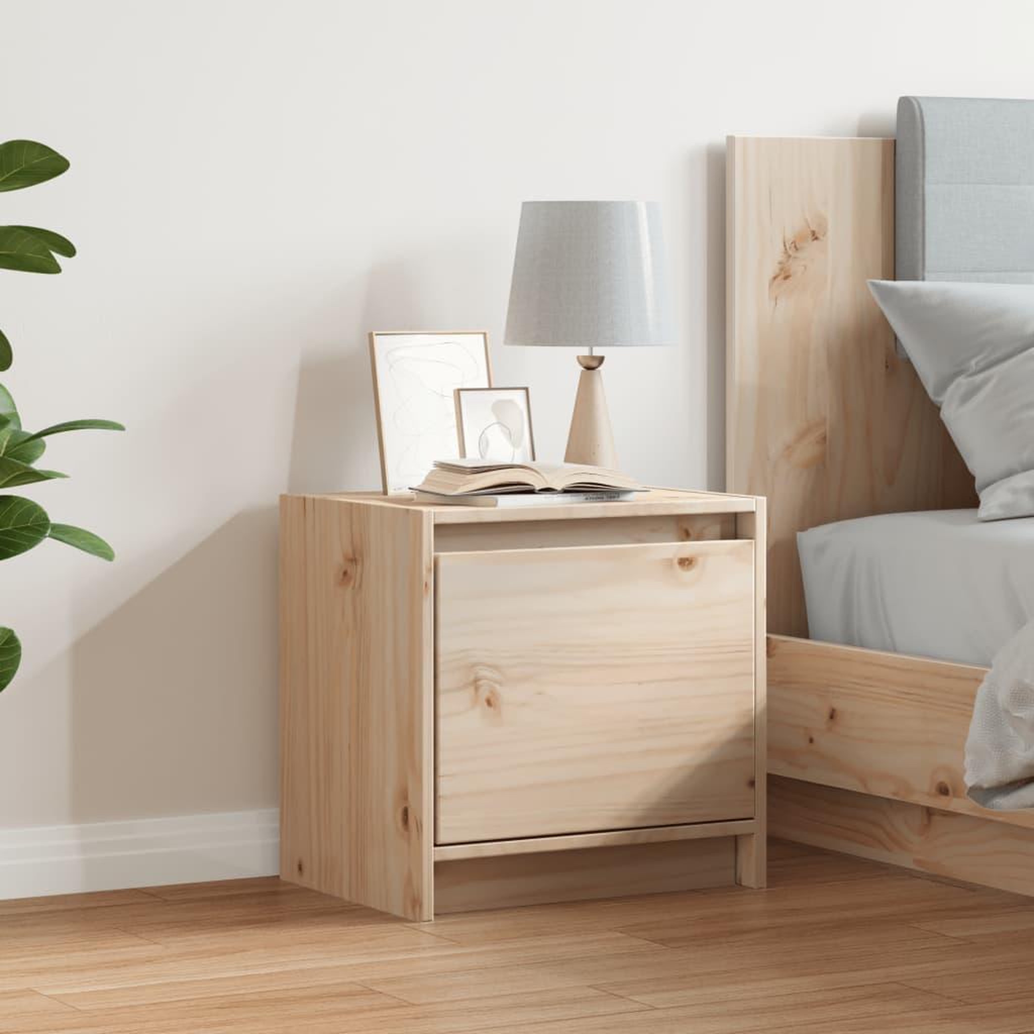 Voir la diapositive 3 : VIDAXL Table de chevet 40x30,5x40 cm bois de pin massif