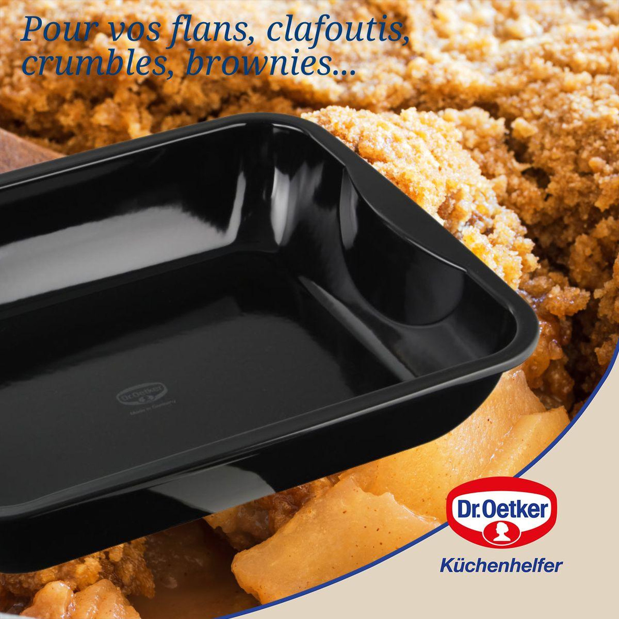 Voir la diapositive 6 : DR.OETKER Plat à four XXL à bords hauts Dr Oetker Back-Idee Kreativ