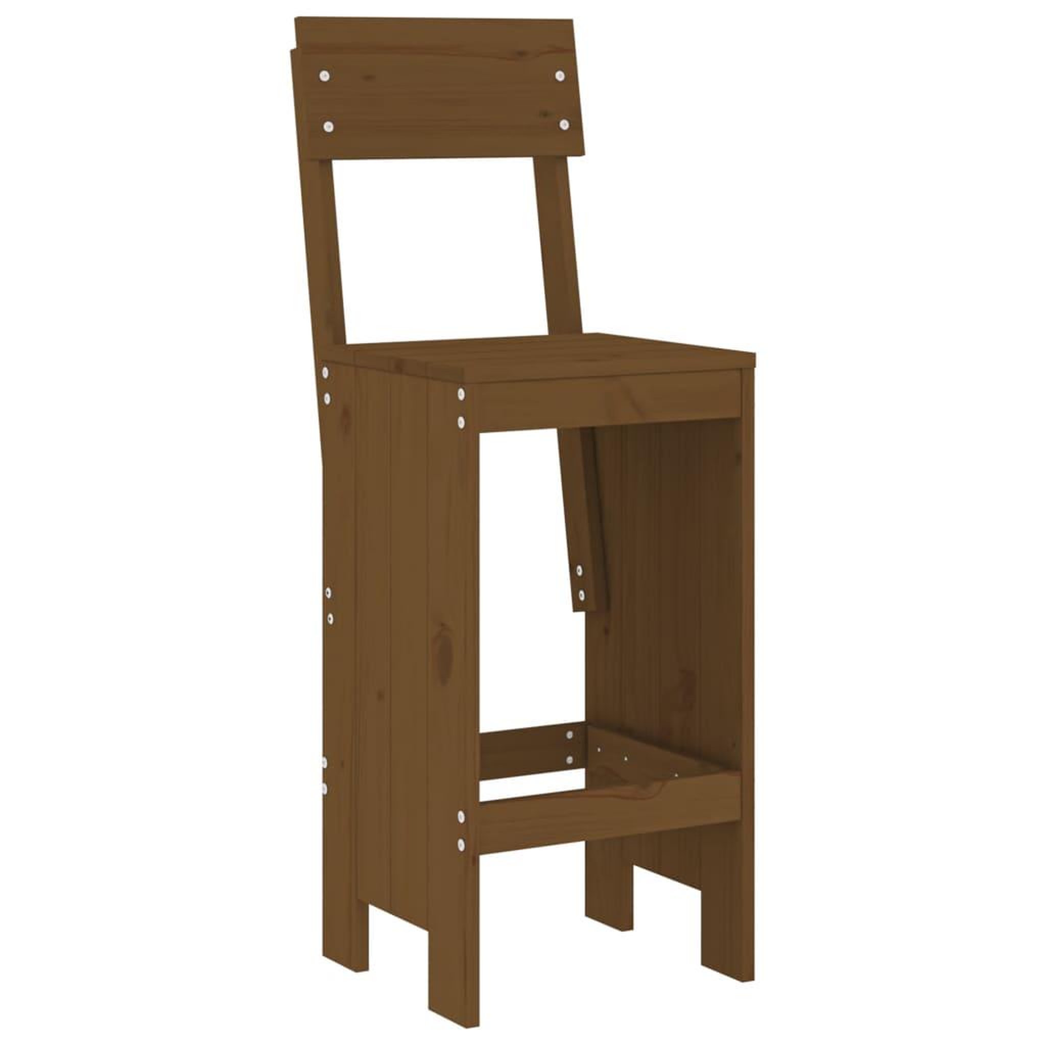 Voir la diapositive 3 : VIDAXL Tabourets lot de 2 marron miel 40x48,5x115,5 cm bois massif pin