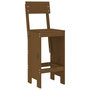 Voir la diapositive 3 : VIDAXL Tabourets lot de 2 marron miel 40x48,5x115,5 cm bois massif pin