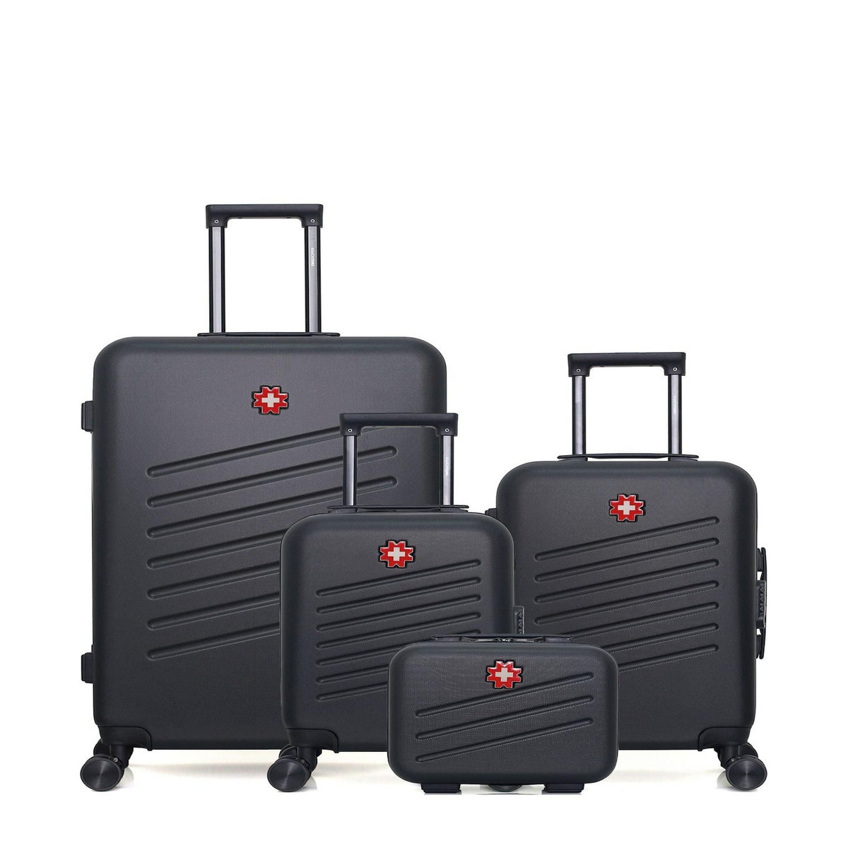 SWISS KOPPER SWISS KOPPER - LOT DE 4 - Valises grand format, cabine, cabine XXS et vanity ZURICH