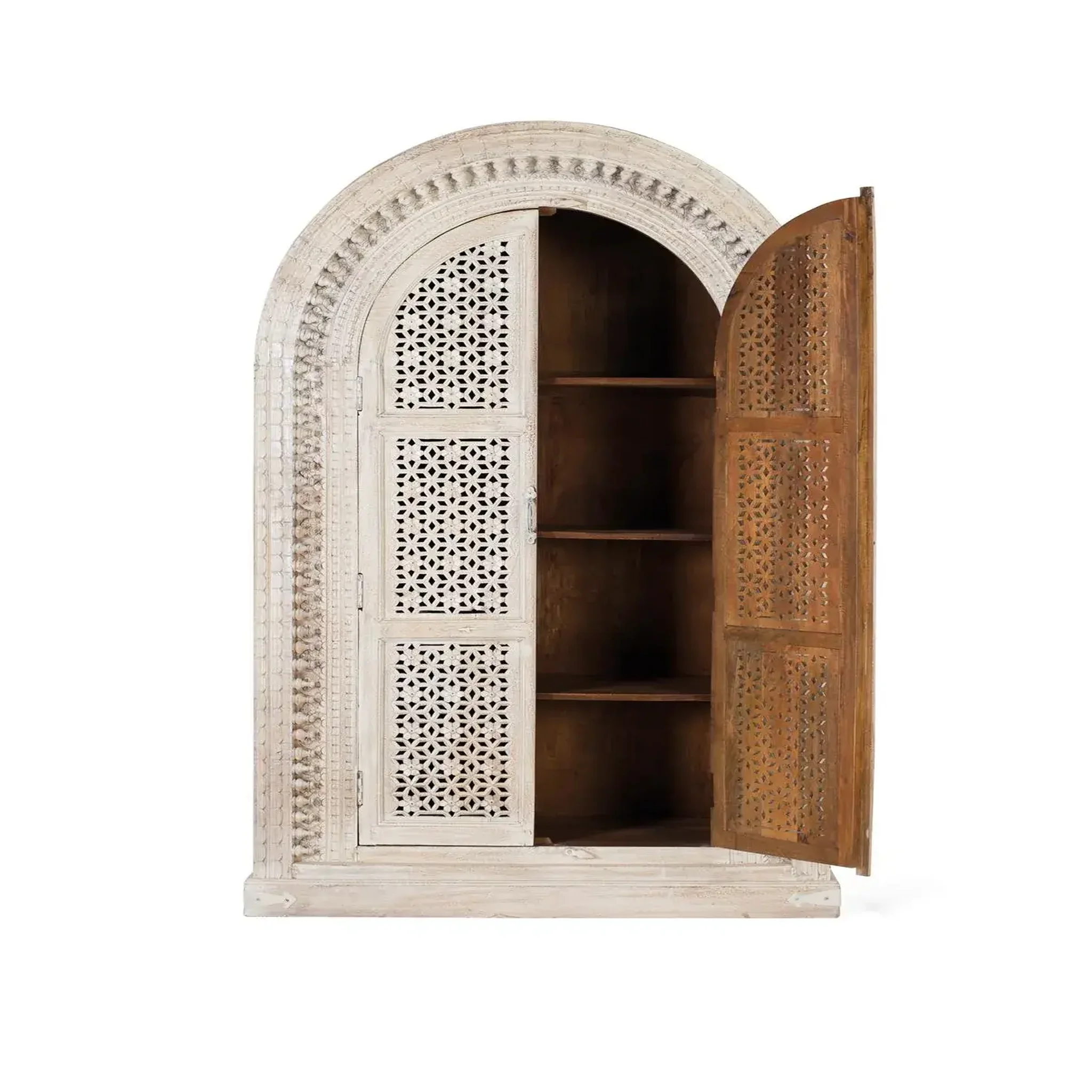 Voir la diapositive 2 : GINER Y COLOMER SL Armoire en bois de manguier 110cm style méditerranéen moderne