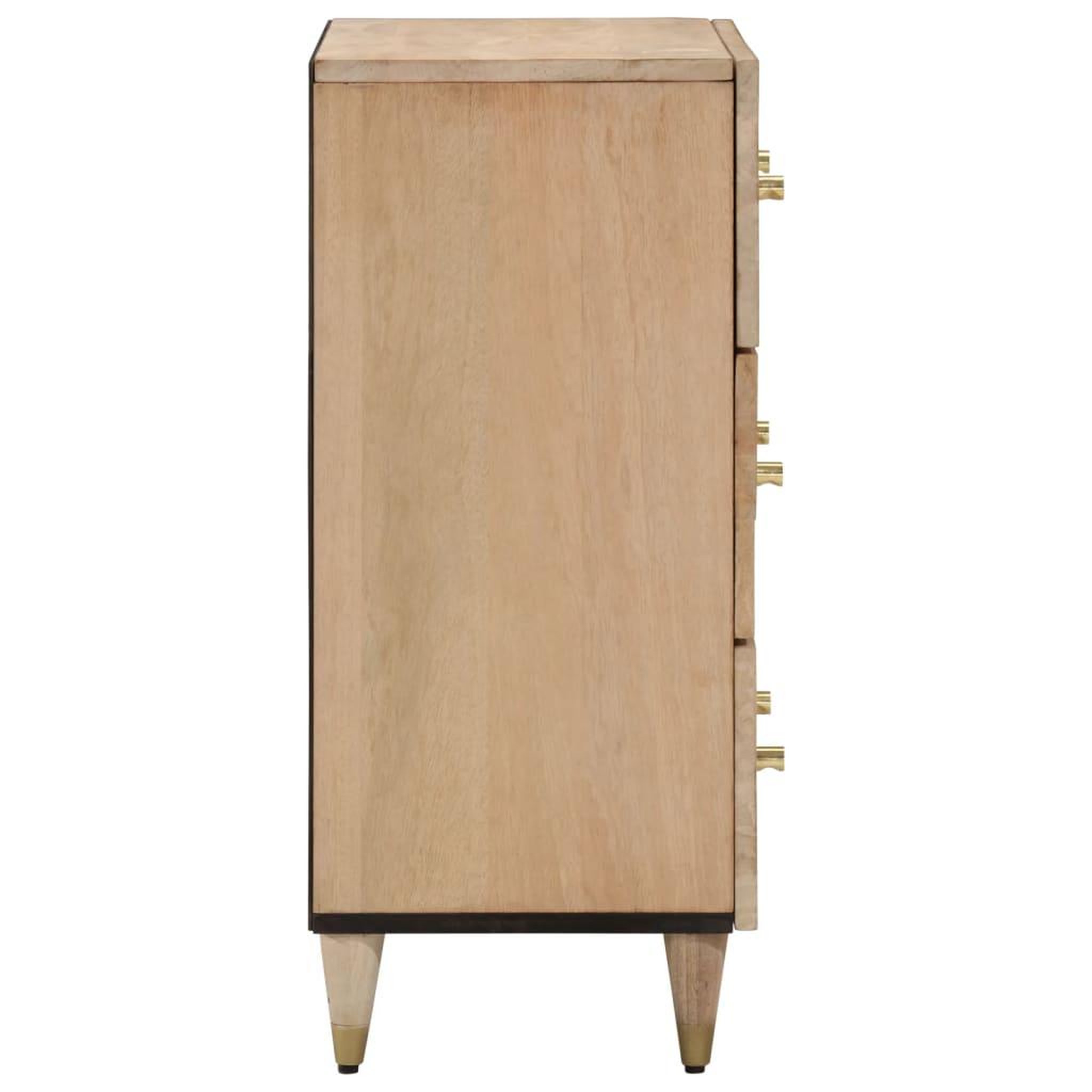 Voir la diapositive 4 : VIDAXL Armoire laterale 60x33x75 cm bois massif de manguier