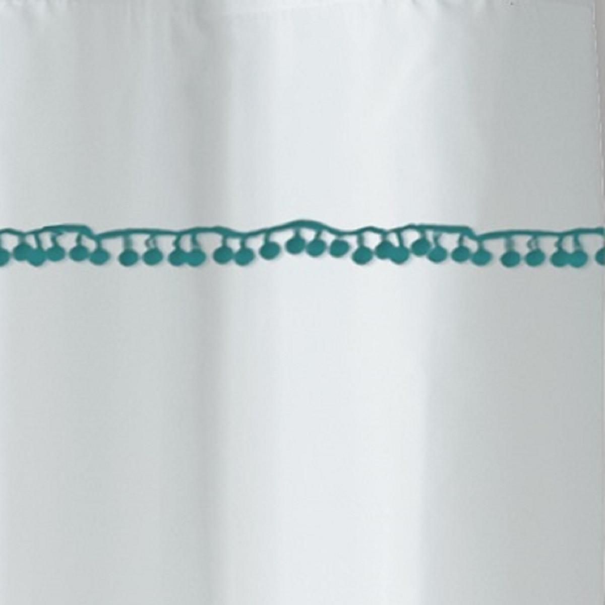 GUY LEVASSEUR Rideau de douche imprimé pompons en polyester POMPONS