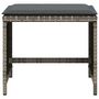 Voir la diapositive 5 : VIDAXL Tabourets de jardin avec coussins lot de 4 gris resine tressee