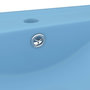 Voir la diapositive 5 : VIDAXL Lavabo avec trou de robinet Bleu clair mat 60x46 cm Ceramique