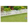 Voir la diapositive 1 : Jardikt Bordurettes plastiques blanches x10 - cloture