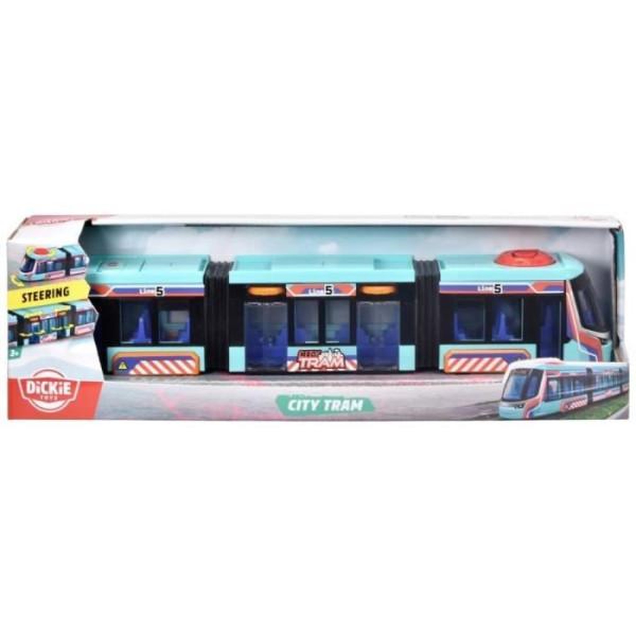 Voir la diapositive 2 : SIMBA.DICKIE.GROUP Dickie - tram siemens avenio - 42 cm - roues directionnelles - portes ouvrantes