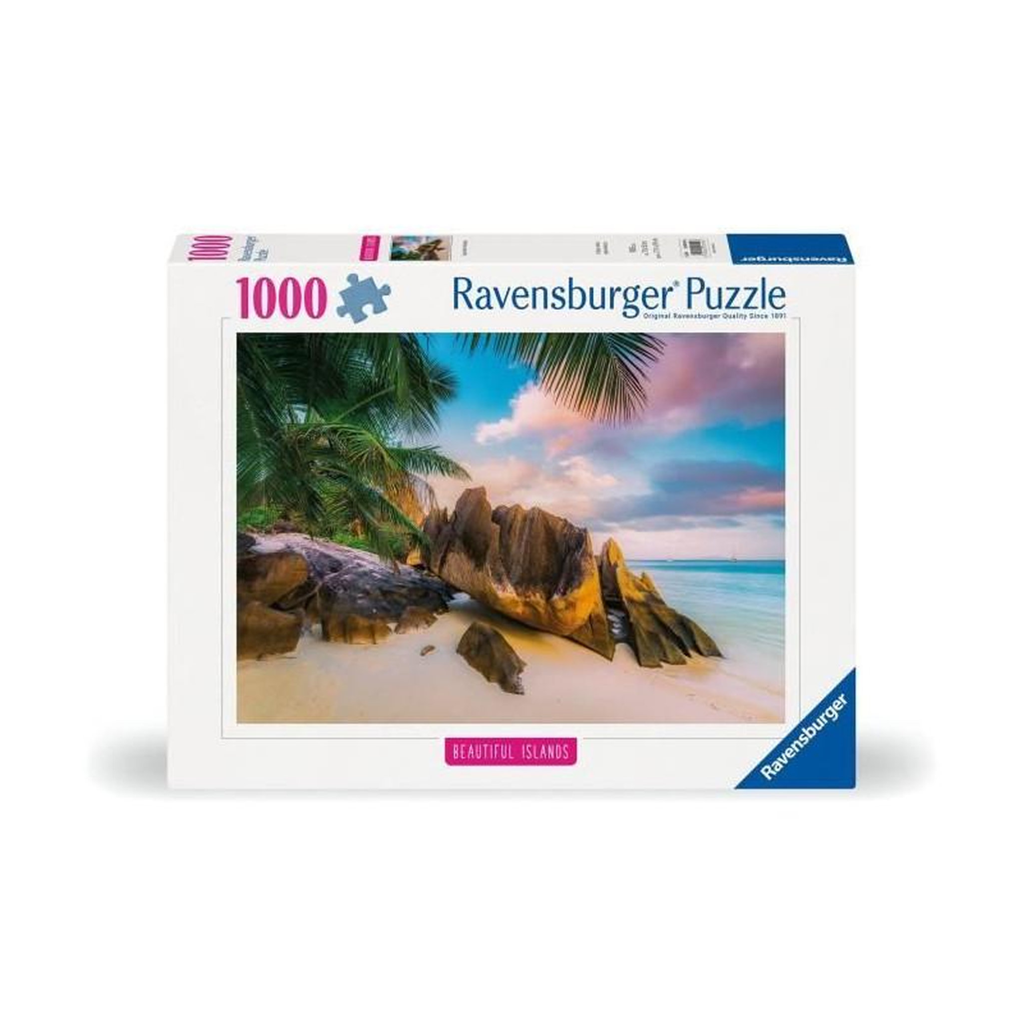 Voir la diapositive 2 : RAVENSBURGER Puzzle 1000 pièces Les Seychelles – Paysage paradisiaque – Adultes dès 14 ans – Ravensburger