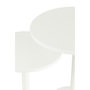 Voir la diapositive 3 : Paris Prix Lot de 2 Tables d'Appoint en Métal  Ice  50cm Blanc
