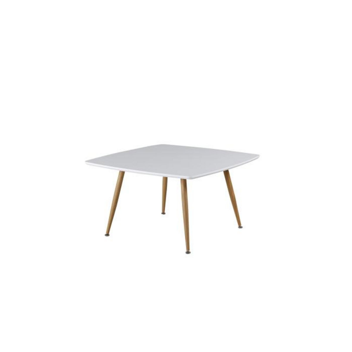 Paris Prix Table Basse Design  Plaza  80cm Blanc & Naturel