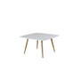 Voir la diapositive 3 : Paris Prix Table Basse Design  Plaza  80cm Blanc & Naturel