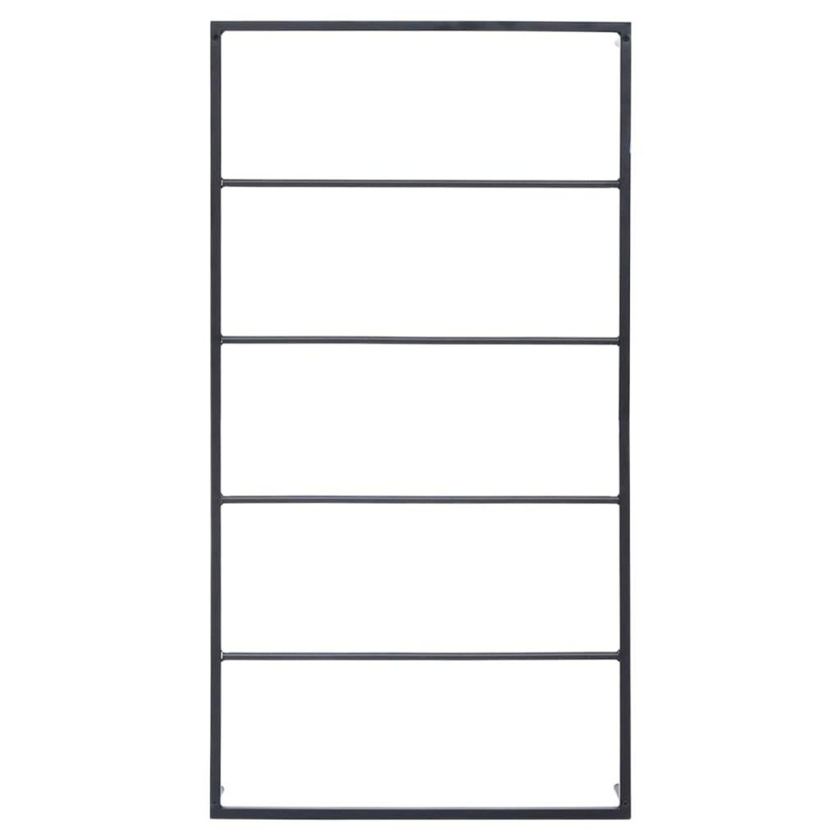 VIDAXL Porte-serviette Noir 60x10x116 cm Acier