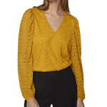 Vila Blouse Jaune Femme Vila Vifary. Coloris disponibles : Jaune