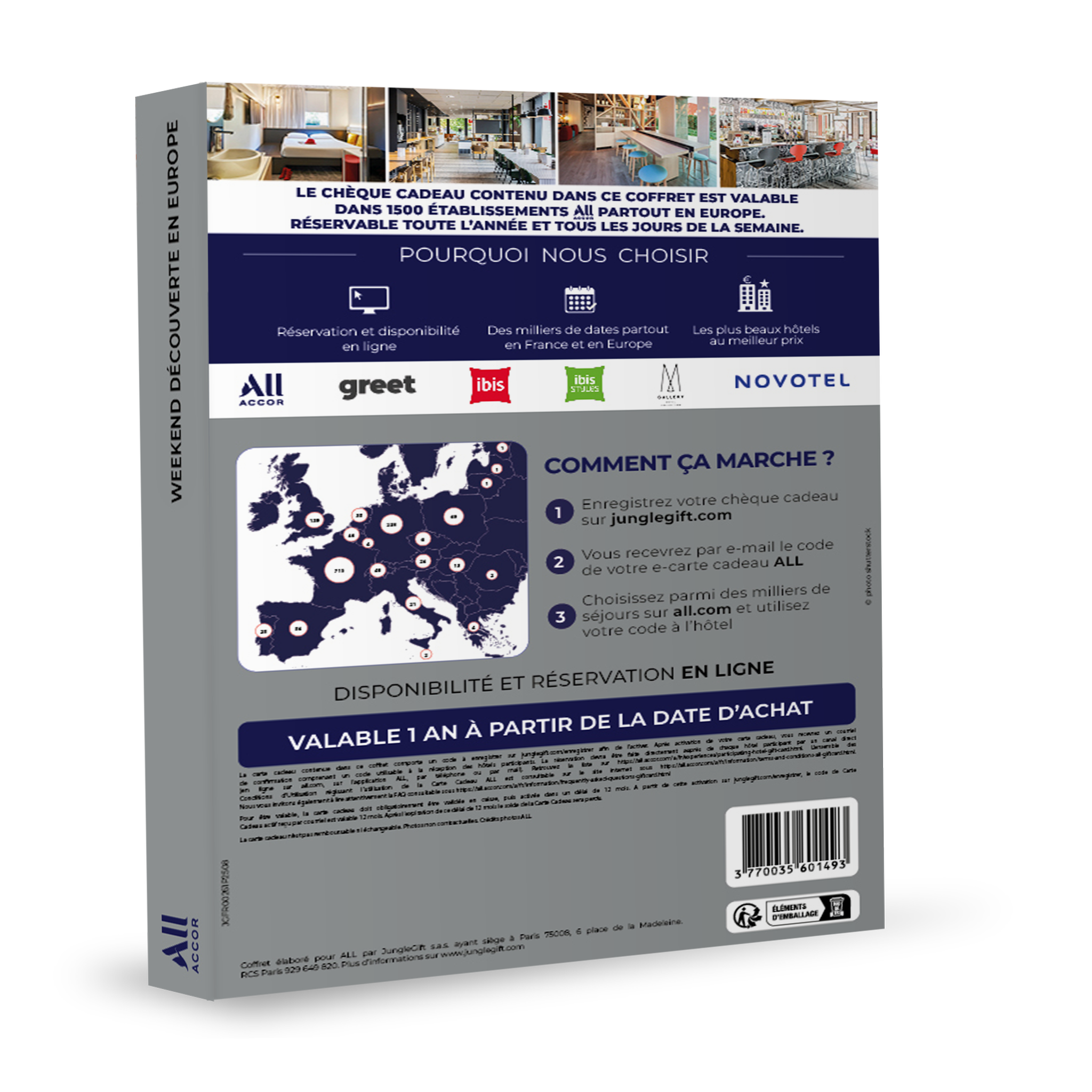 Voir la diapositive 3 : ALL ACCOR Coffret cadeau All-Accor - Weekend de charme