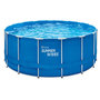 Voir la diapositive 1 : SUMMER WAVES Piscine tubulaire Active Frame Pool ronde 4,57 x 1,22 m - Summer Waves