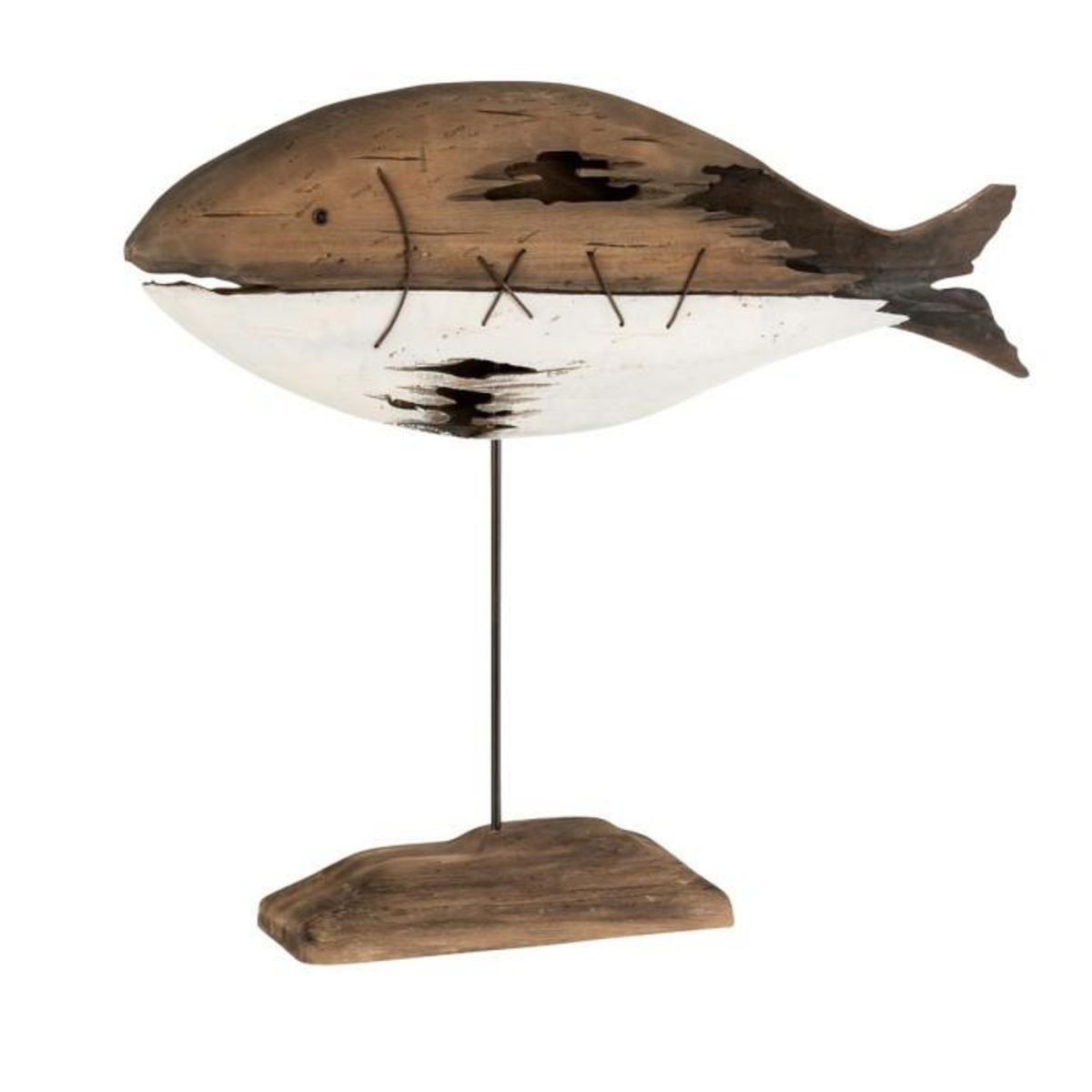 Paris Prix Statuette à Poser  Poisson Paulownia  58cm Marron