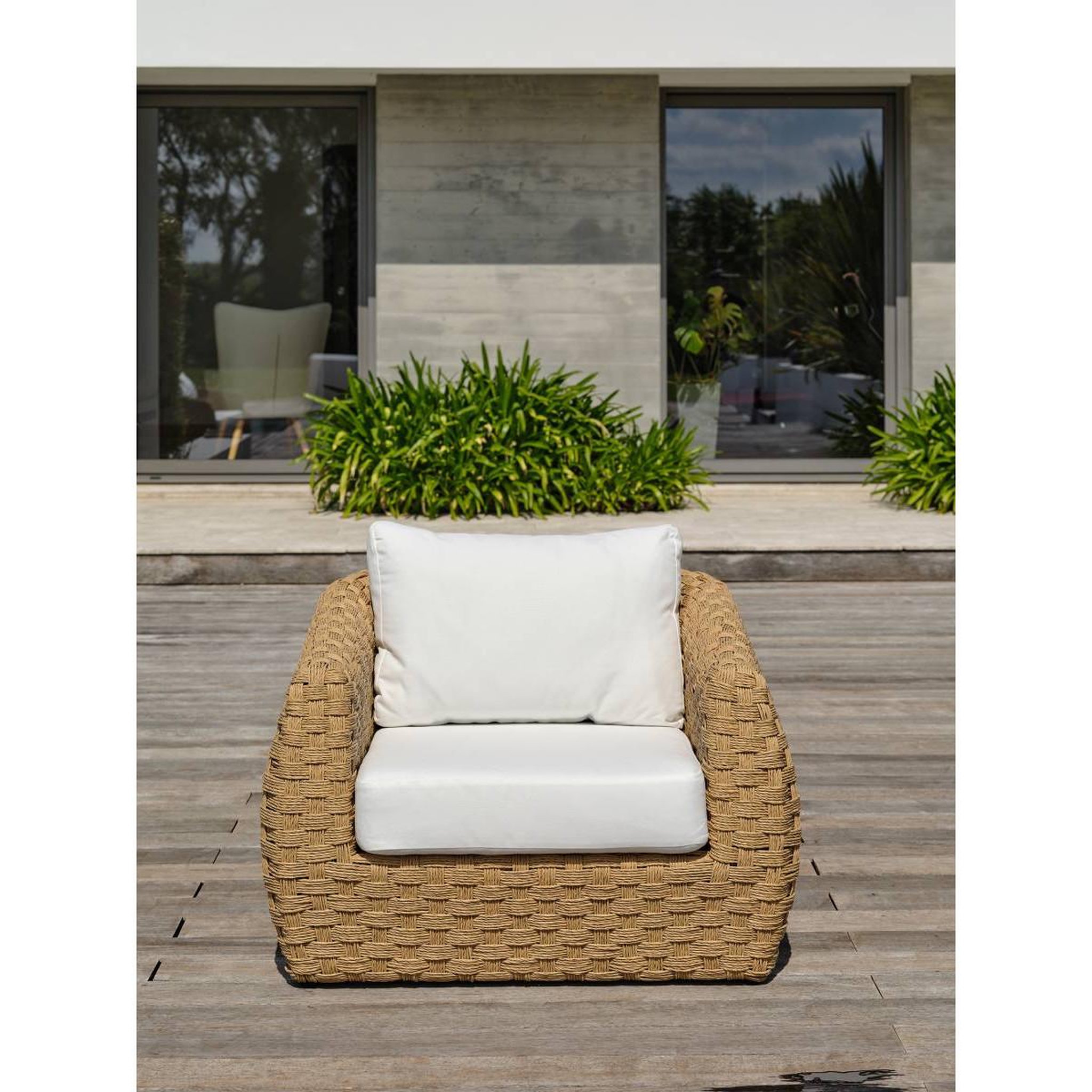 Voir la diapositive 6 : Paris Prix Salon de jardin 5 places  ramatuelle  220cm naturel & blanc