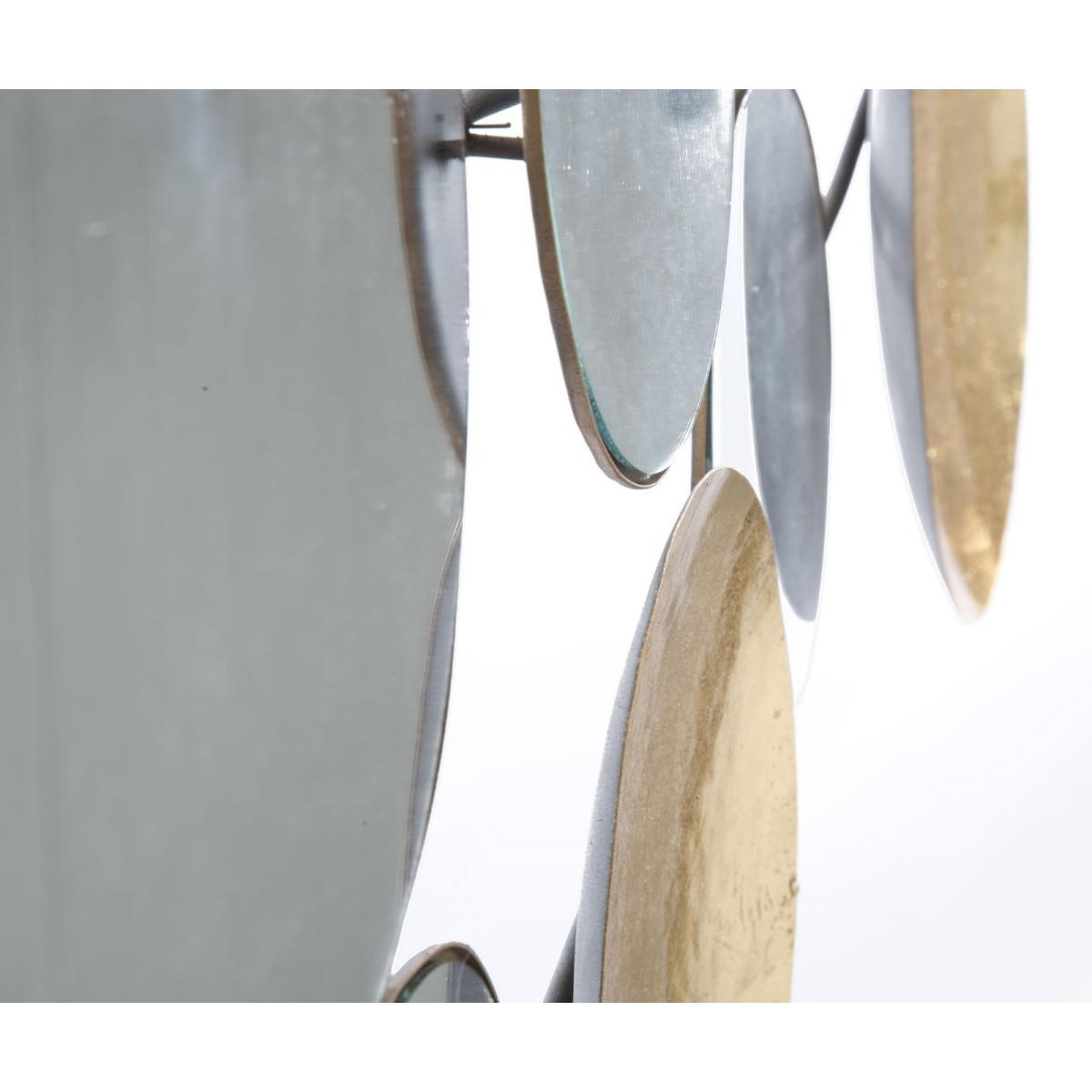 Voir la diapositive 3 : Paris Prix Décoration murale en métal  miroirs  118cm or