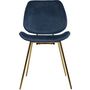 Voir la diapositive 3 : ATMOSPHERA Lot de 2 chaises assise velour pieds métal LAURIE