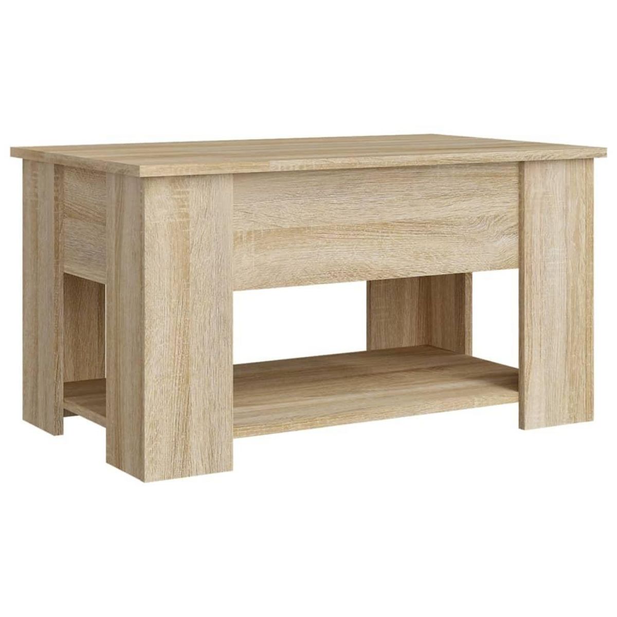 VIDAXL Table basse chene sonoma 79x49x41 cm bois d'ingenierie