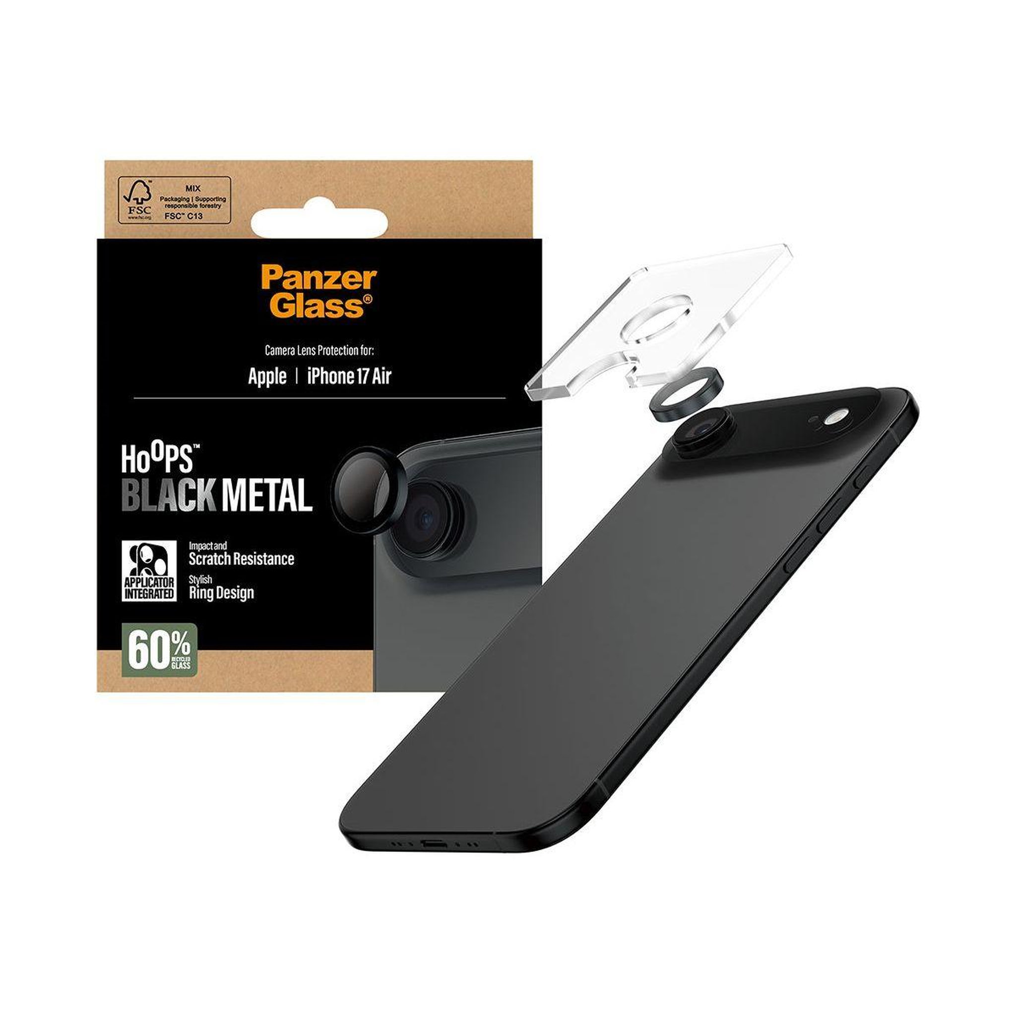 Voir la diapositive 5 : PANZERGLASS Protège objectif iPhone Air protège objectif