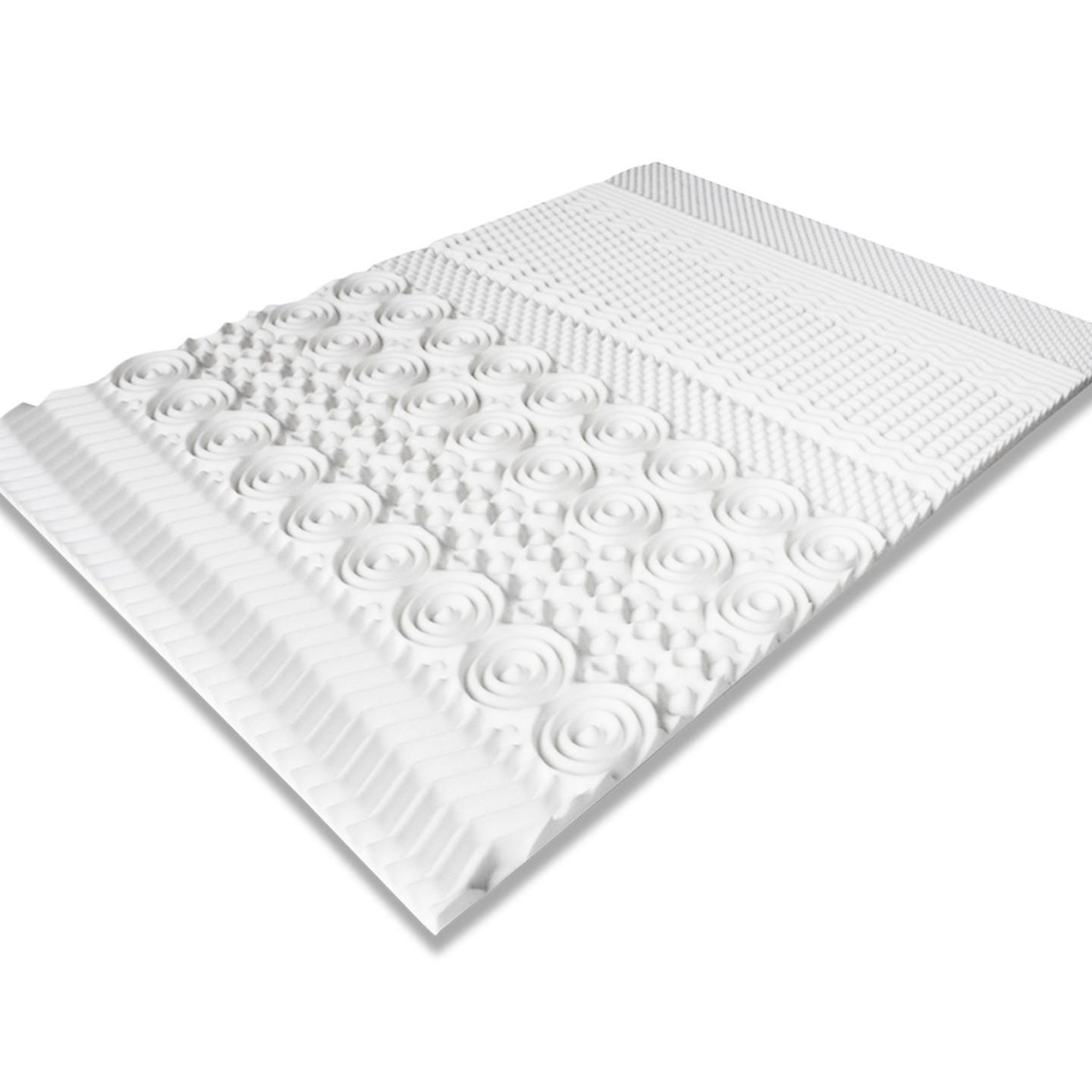 ID MARKET Surmatelas 140x190 cm elias mousse mémoire de forme 10 zones
