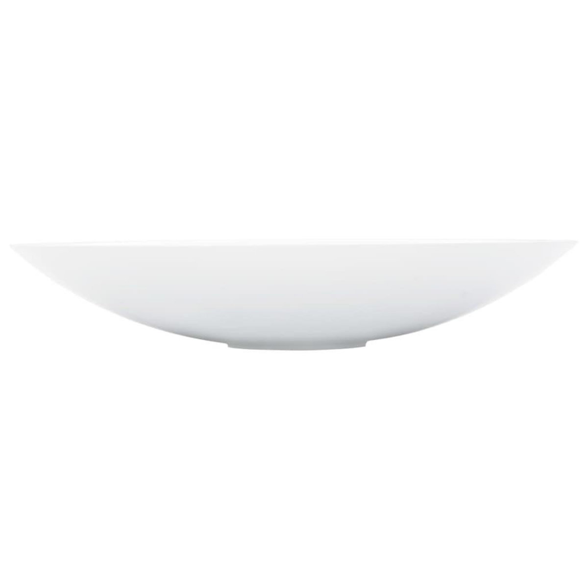 VIDAXL Lavabo 59,3x35,1x10,7 cm Fonte minerale/marbre Blanc