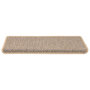 Voir la diapositive 4 : VIDAXL Tapis d'escalier autocollants 15 pcs 65x21x4 cm Beige clair