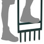Voir la diapositive 5 : VIDAXL Aerateur de pelouse 5 dents creuses vert acier enduit de poudre