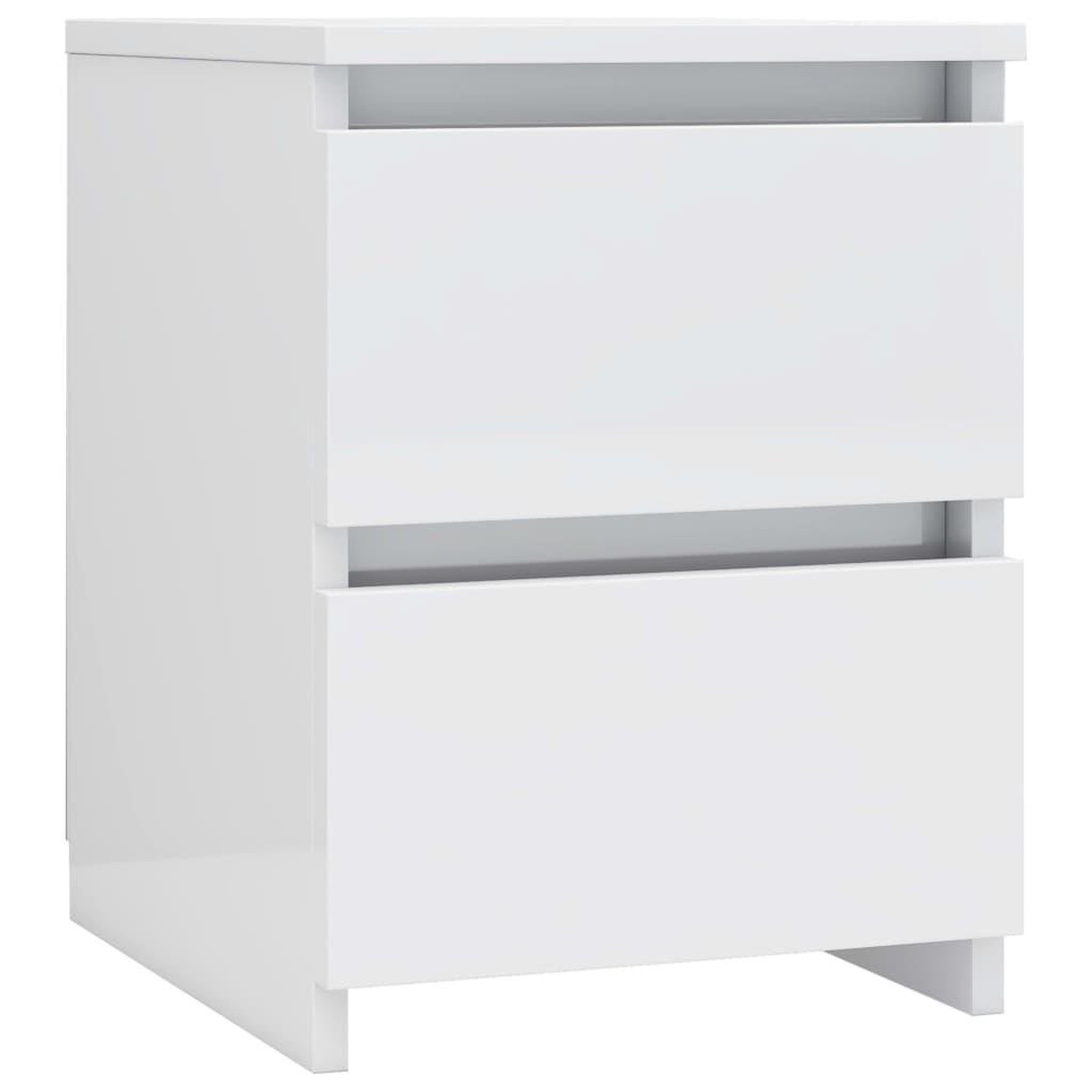 Voir la diapositive 4 : VIDAXL Tables de chevet 2 pcs Blanc brillant Bois d'ingenierie