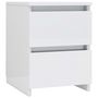 Voir la diapositive 4 : VIDAXL Tables de chevet 2 pcs Blanc brillant Bois d'ingenierie