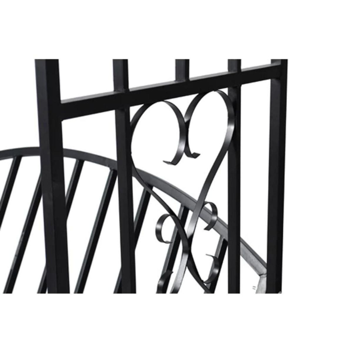 VIDAXL Voute a roses de jardin avec banc