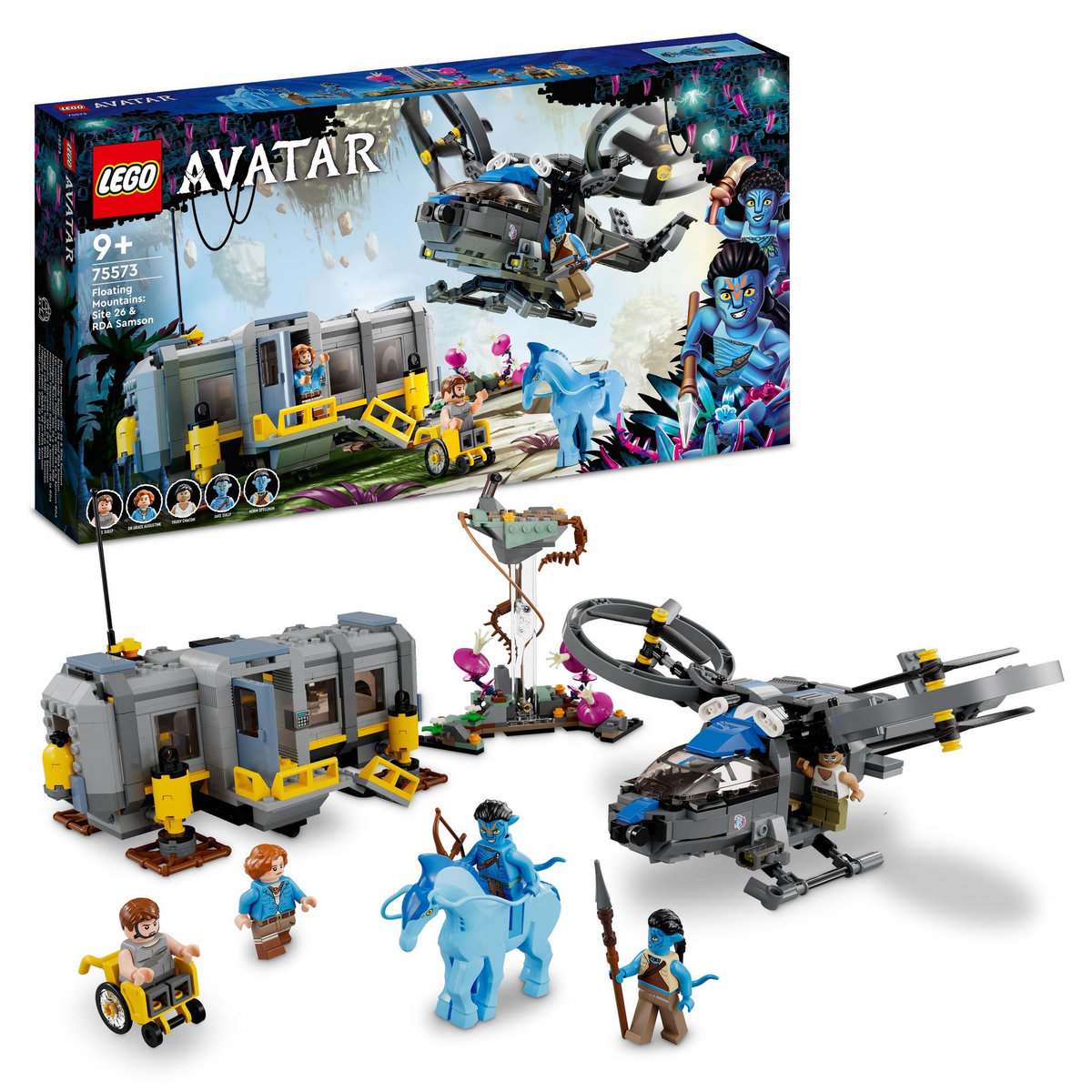 LEGO Avatar 75573 Les Montagnes Flottantes : le Secteur 26 et le Samson RDA, Jouet Figurine 