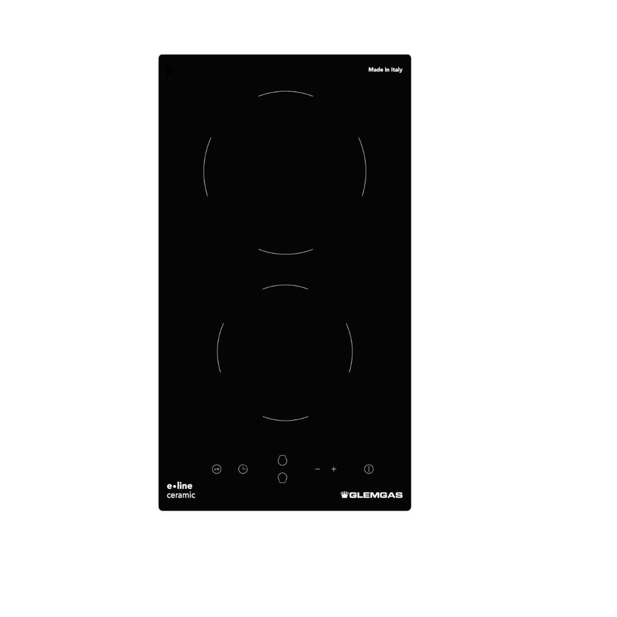 Glem Table domino vitrocéramique 30cm 3000w noir - gth32t