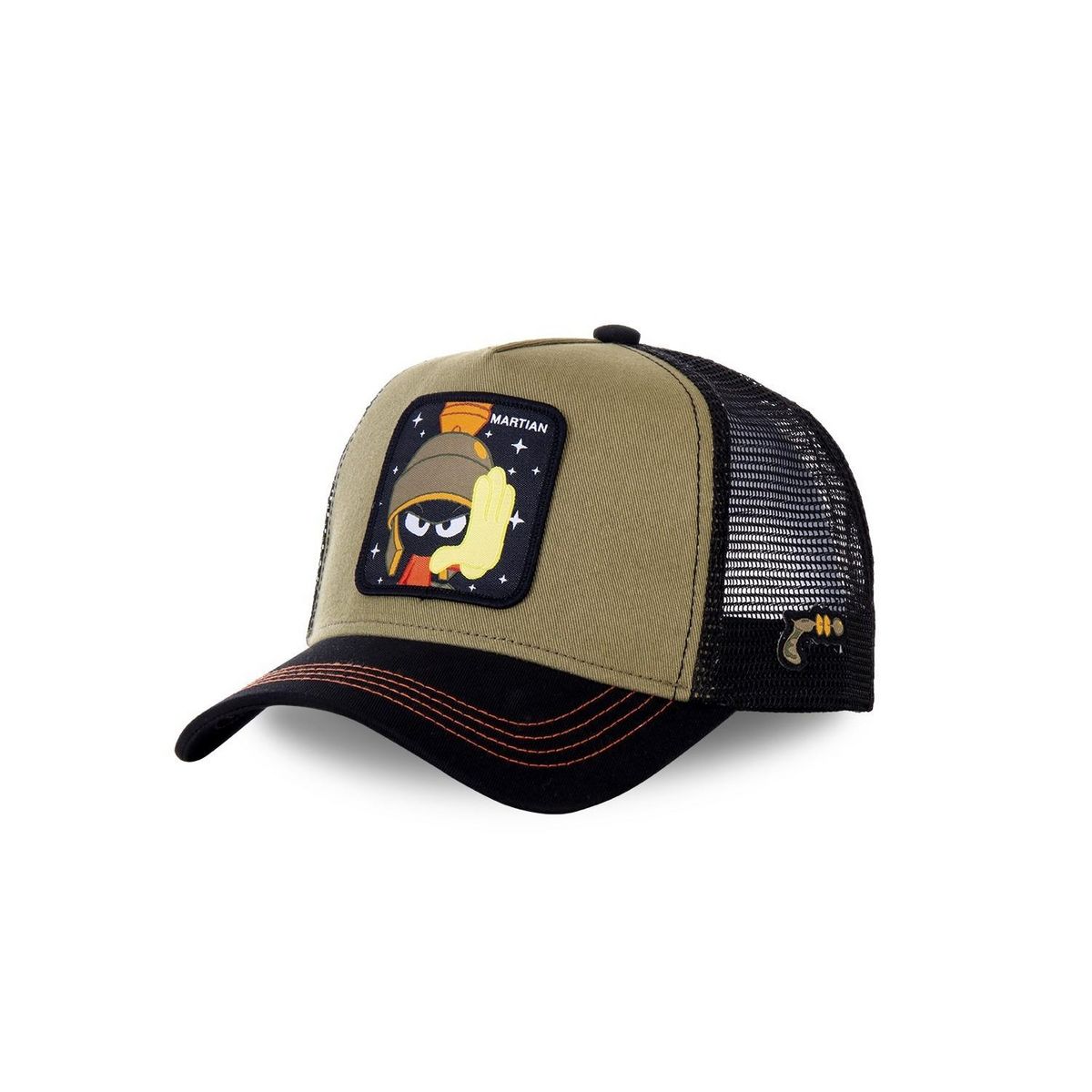 CAPSLAB Casquette trucker Capslab Looney Tunes Martian Kaki
