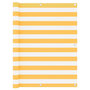 Voir la diapositive 1 : VIDAXL Ecran de balcon Blanc et jaune 120x300 cm Tissu Oxford