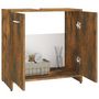 Voir la diapositive 4 : VIDAXL Armoire de bain Chene fume 60x33x60 cm Bois d'ingenierie