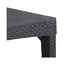 Voir la diapositive 3 : Keter Table de jardin - rectangulaire - gris graphite - en résine - 6 personnes - Girona - Allibert by KETER