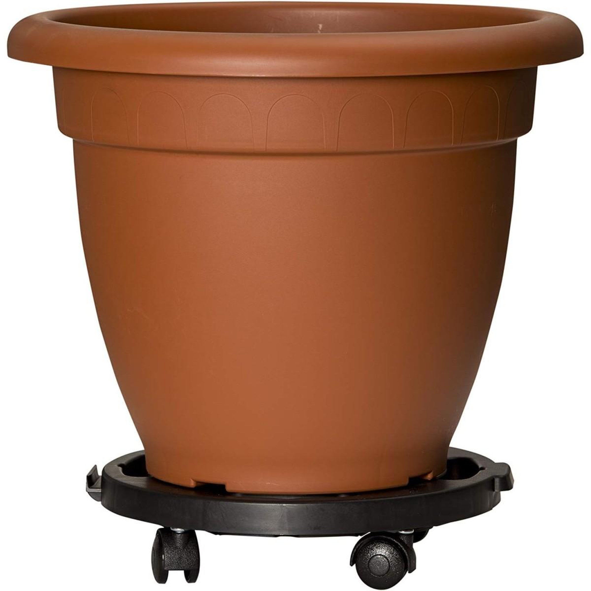 Voir la diapositive 3 : ART PLAST Support plante rond 30x7cm - plateau à roulettes porte pot de fleurs charge lourde 170kg - polypropylène antichoc art plast