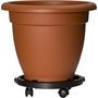 Voir la diapositive 3 : ART PLAST Support Plante Rond 30x7cm - Plateau à Roulettes Porte Pot de Fleurs Charge Lourde 170kg - Polypropylène antichoc Art Plast