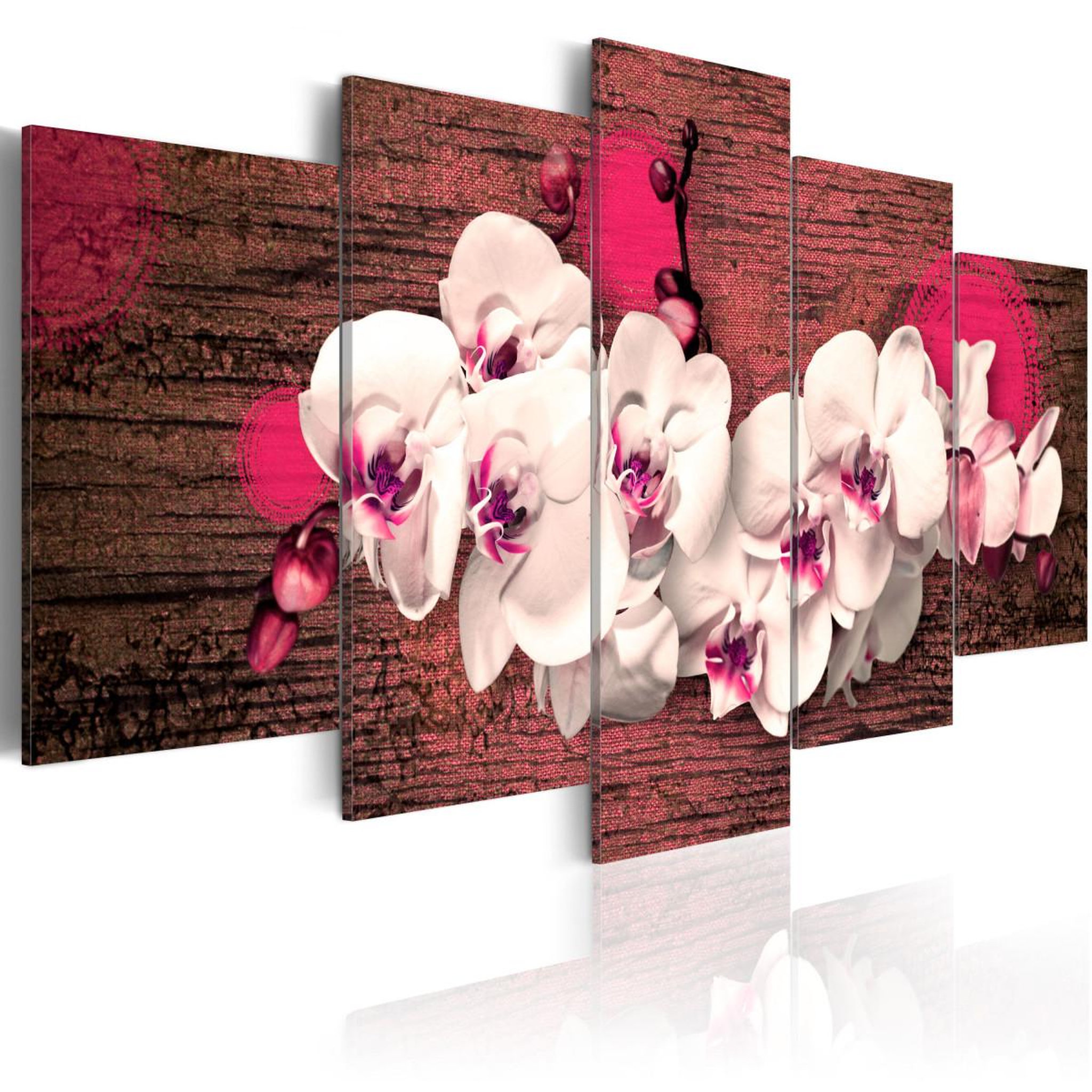 Paris Prix Tableau imprimé  joie & orchidée. Coloris disponibles : Multicolore
